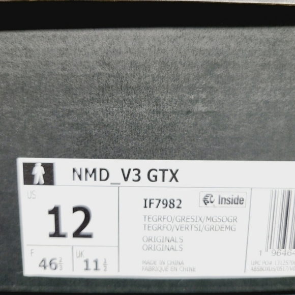 New Adidas Originals NMD_V3 Gore-Tex Men\'s Running Shoes Size 12